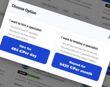 What is the difference between buying and hiring an IT specialist